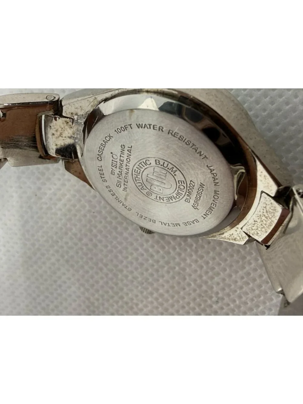 BUM Vintage Women Stainless Steel Analog Watch Gradient Green Yellow Dial BUM002